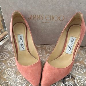 Jimmy Choo Women's Pink Suede Pumps